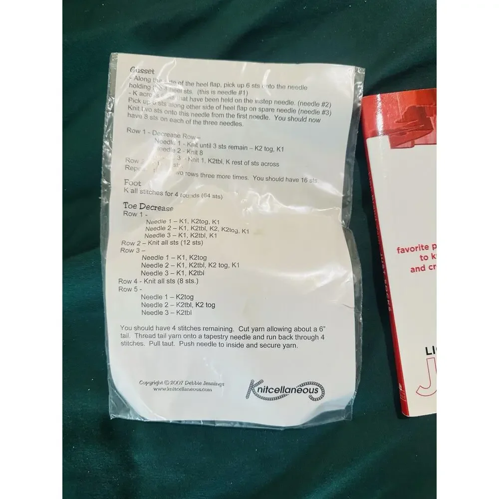 Lion Brand Book Just Socks Favorite Patterns to Knit & Crochet W Mini Sock Block